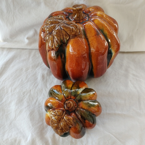 Other - 3 ceramic pumpkin decor